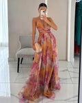 Victoria | Smuk maxi-kjole med blomsterprint