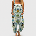 Sara | Hagesmæk-overall med print