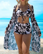 Lotte | 3-delt bikinisæt med print