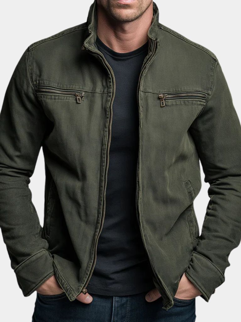 Valmont Vintage Olivengrøn Field Jacket