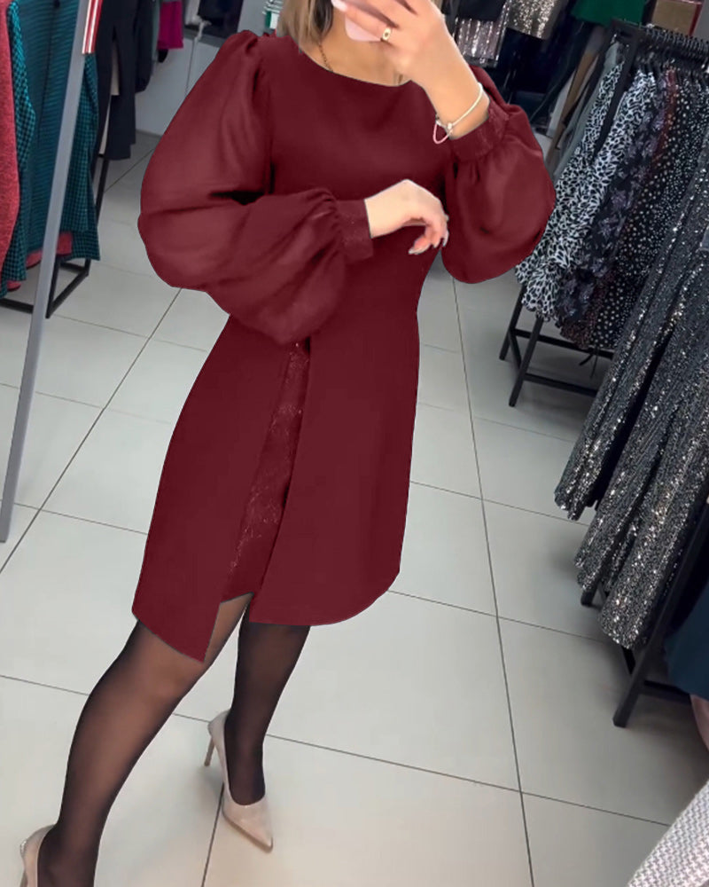 Eva | Elegant ensfarvet sommerkjole