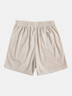 Kortærmet fløjlsbluse og shorts