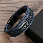 Ragnar Armbånd - Flettet Viking Armbånd i Læder (1+1 Gratis)