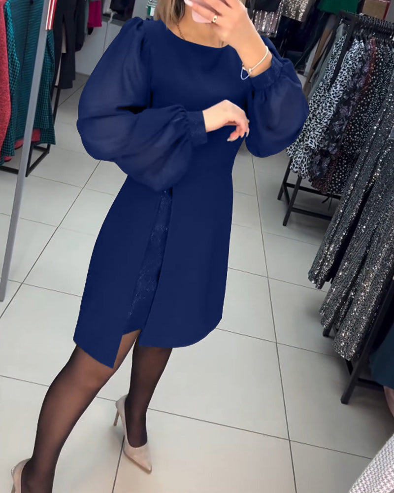Eva | Elegant ensfarvet sommerkjole