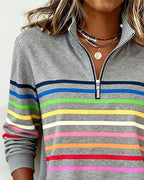 Moderigtig sweatshirt med regnbue