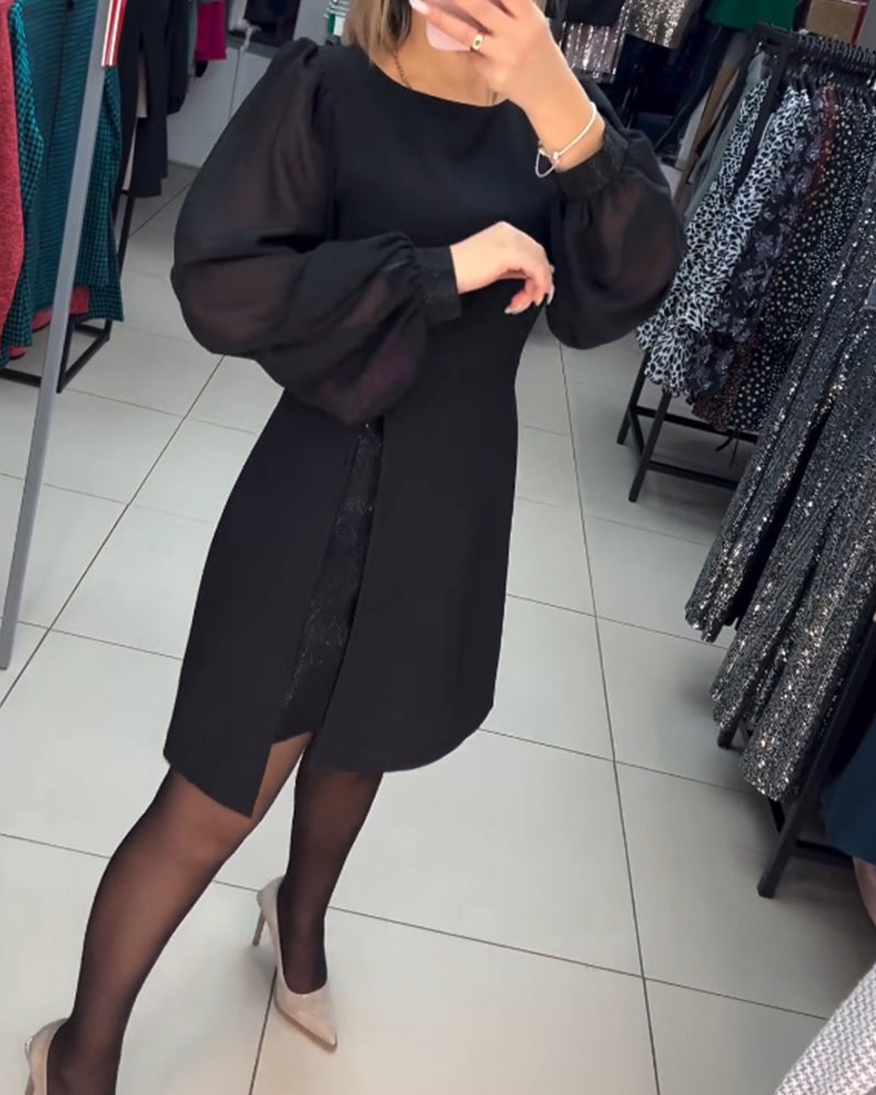 Eva | Elegant ensfarvet sommerkjole