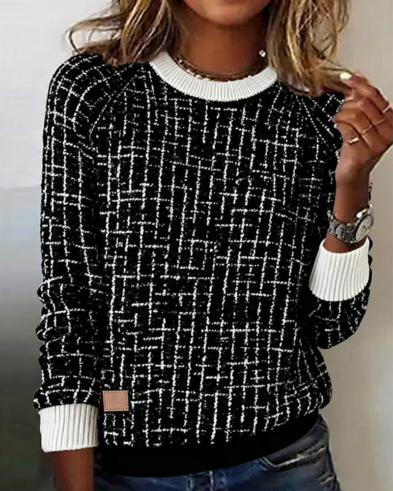 Laluna® | Afslappet ternet sweater