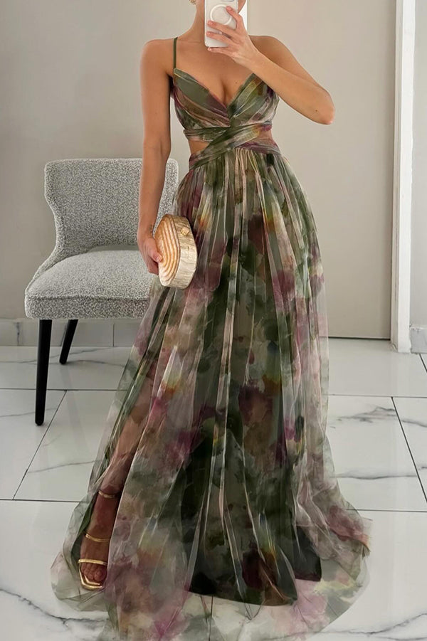 Victoria | Smuk maxi-kjole med blomsterprint