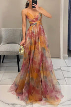 Victoria | Smuk maxi-kjole med blomsterprint