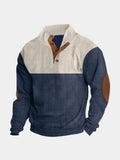 Retro pullover i fløjl med høj krave