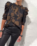 Nina | Bluse Pufærme Flæse