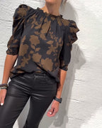 Nina | Bluse Pufærme Flæse