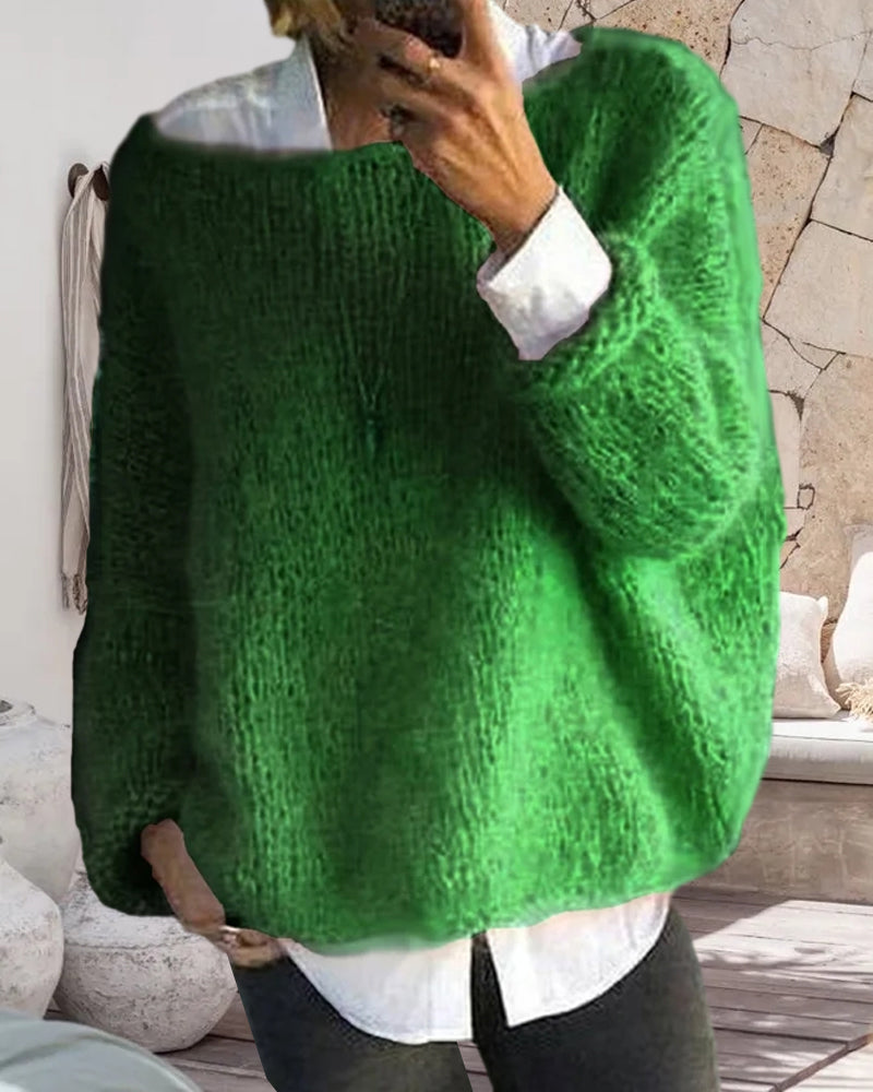 Noor | Rundhalset Sweater med Krave