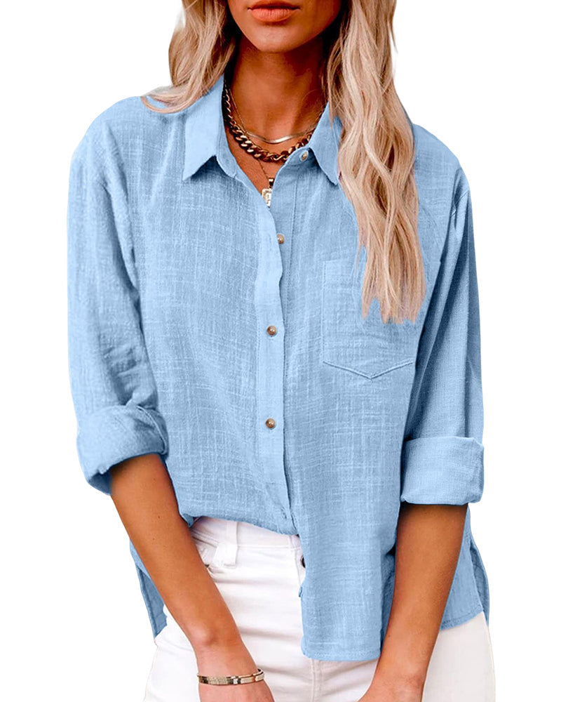 Marloes | Bluse med lange ærmer