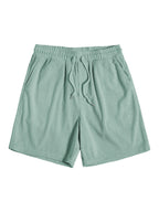 Kortærmet fløjlsbluse og shorts