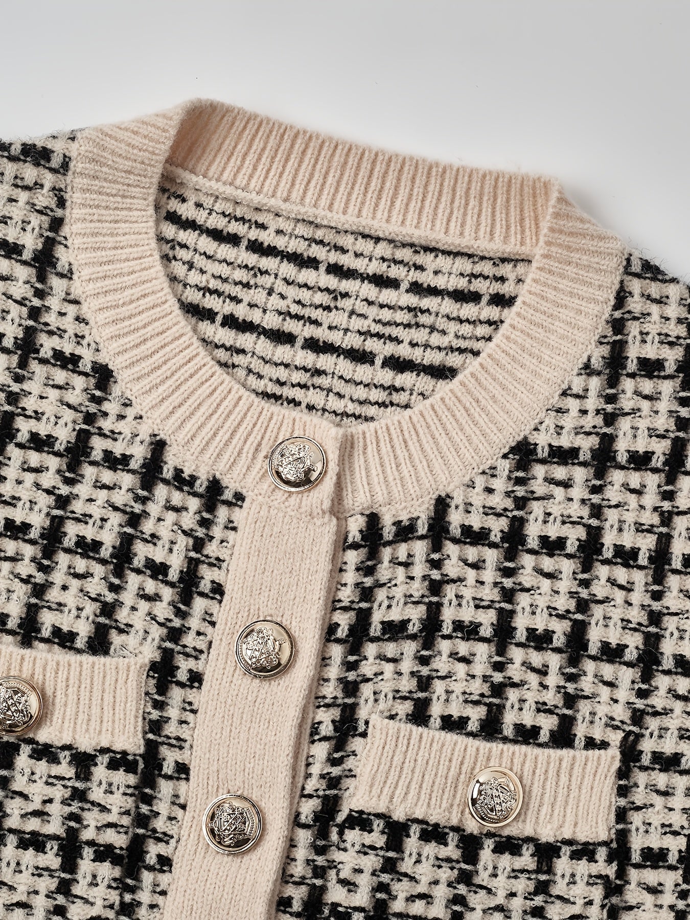 Laluna® | Ternede Cardigan Med Knaplukning