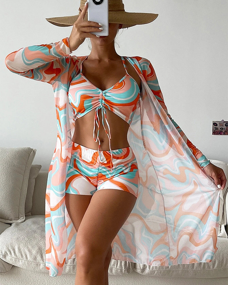 Lotte | 3-delt bikinisæt med print