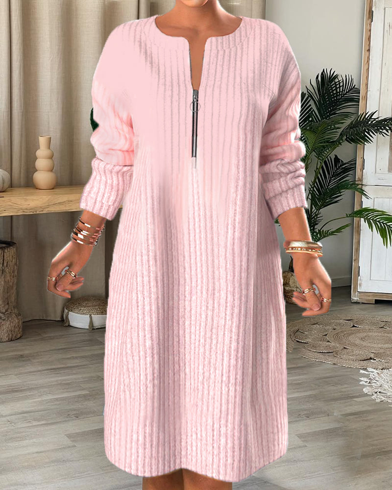Julia | Casual kjole med lynlås