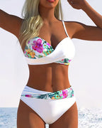 Bikini Bralette Stil Trykt Kontrast