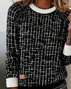 Laluna® | Afslappet ternet sweater