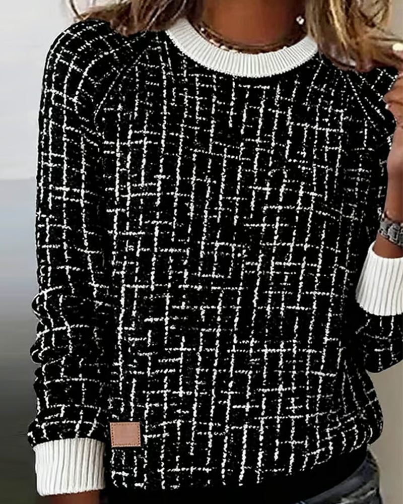 Laluna® | Afslappet ternet sweater