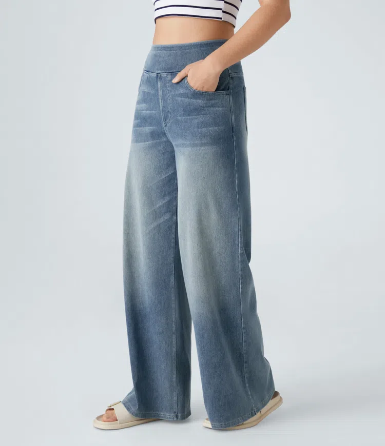 Sanne | Komfortable højtaljede jeans