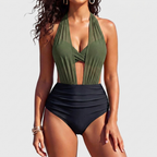 Sabine | Højtaljet Tummy Control-bikini i 2-i-1-design