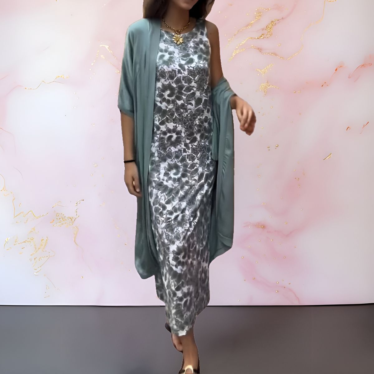 Esther | Elegant Kjole med Vest