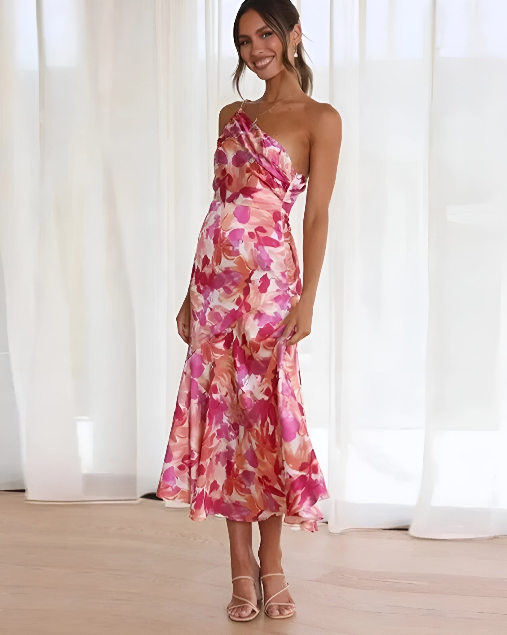 Laluna® | Elegant Maxikjole med Blomsterprint