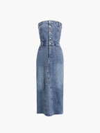 Sanne | Midikjole i denim