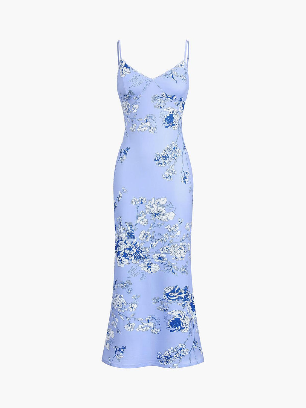 Fleur | LANG KJOLE MED BLOMSTERPRINT