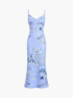 Fleur | LANG KJOLE MED BLOMSTERPRINT