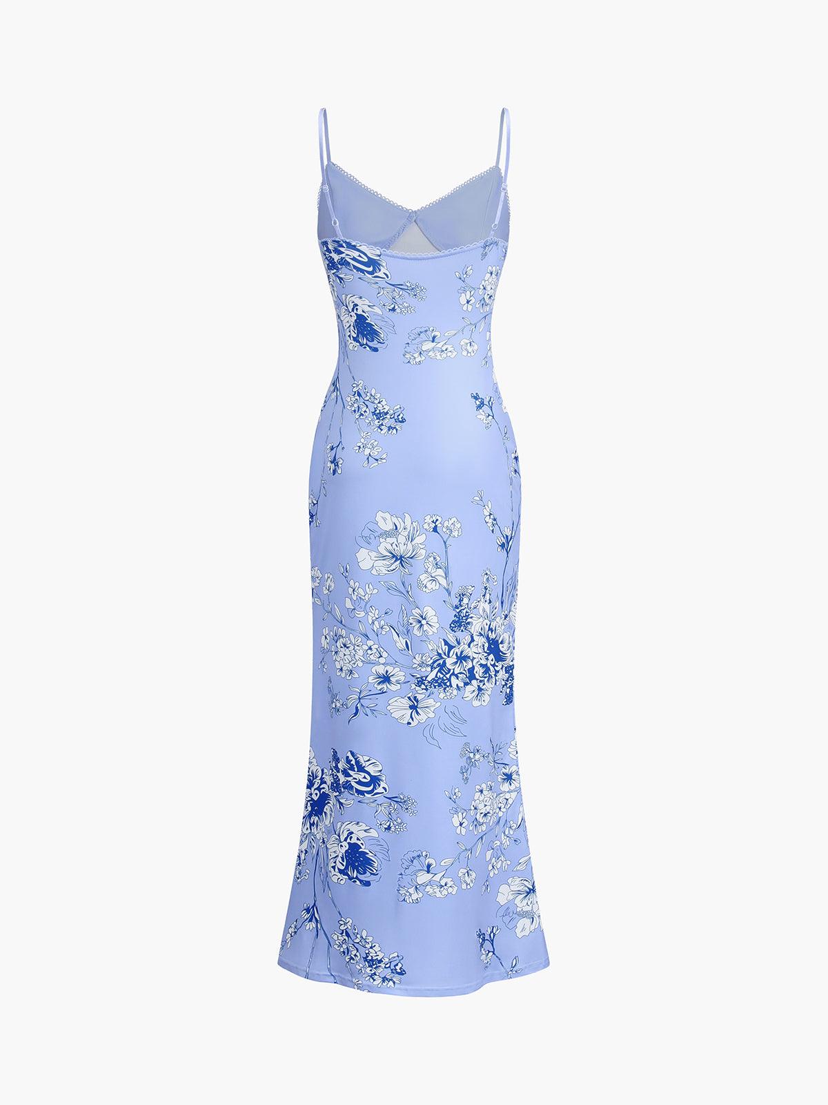 Fleur | LANG KJOLE MED BLOMSTERPRINT