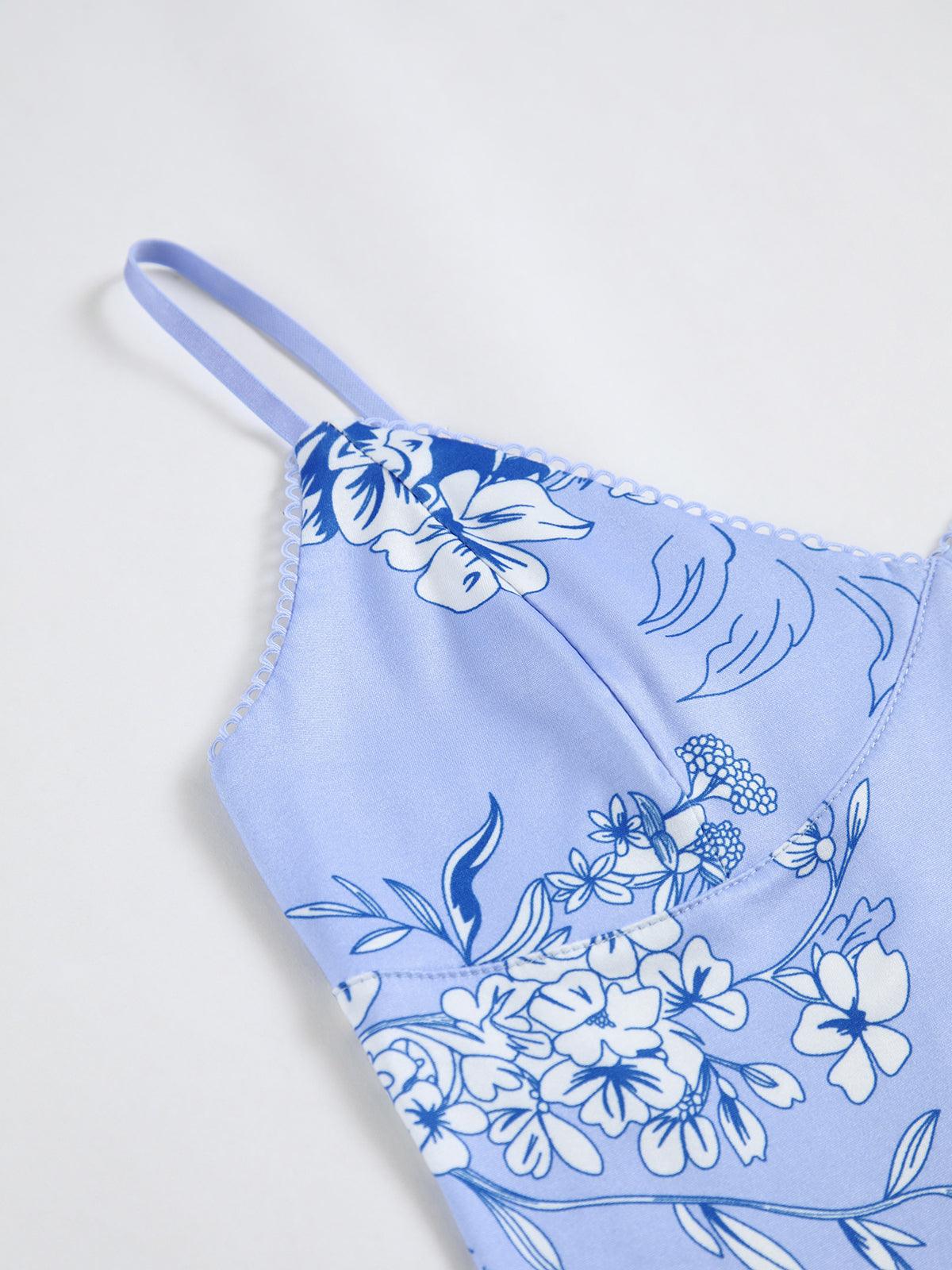 Fleur | LANG KJOLE MED BLOMSTERPRINT