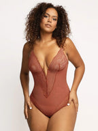 Laluna® | Bodysuit med dyb V-udskæring