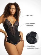 Laluna® | Bodysuit med dyb V-udskæring