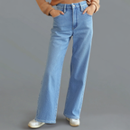 Laluna® | Blå straight jeans