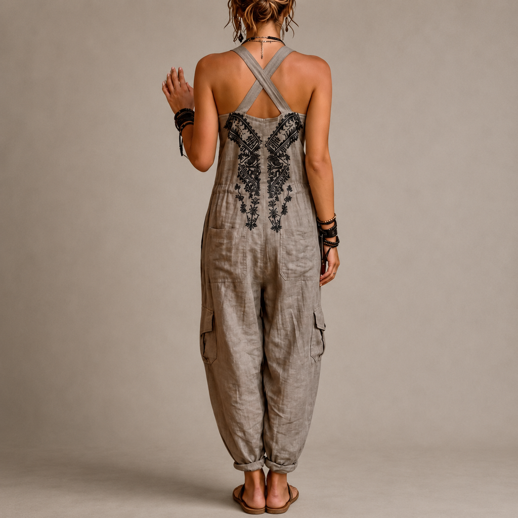 Astrid | Broderet Bohemien Jumpsuit
