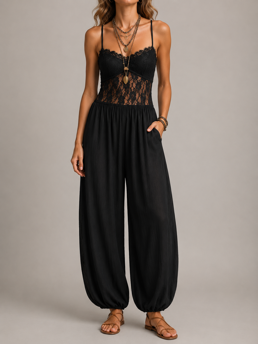 Layla | Blonde-Jumpsuit Tanger Nat