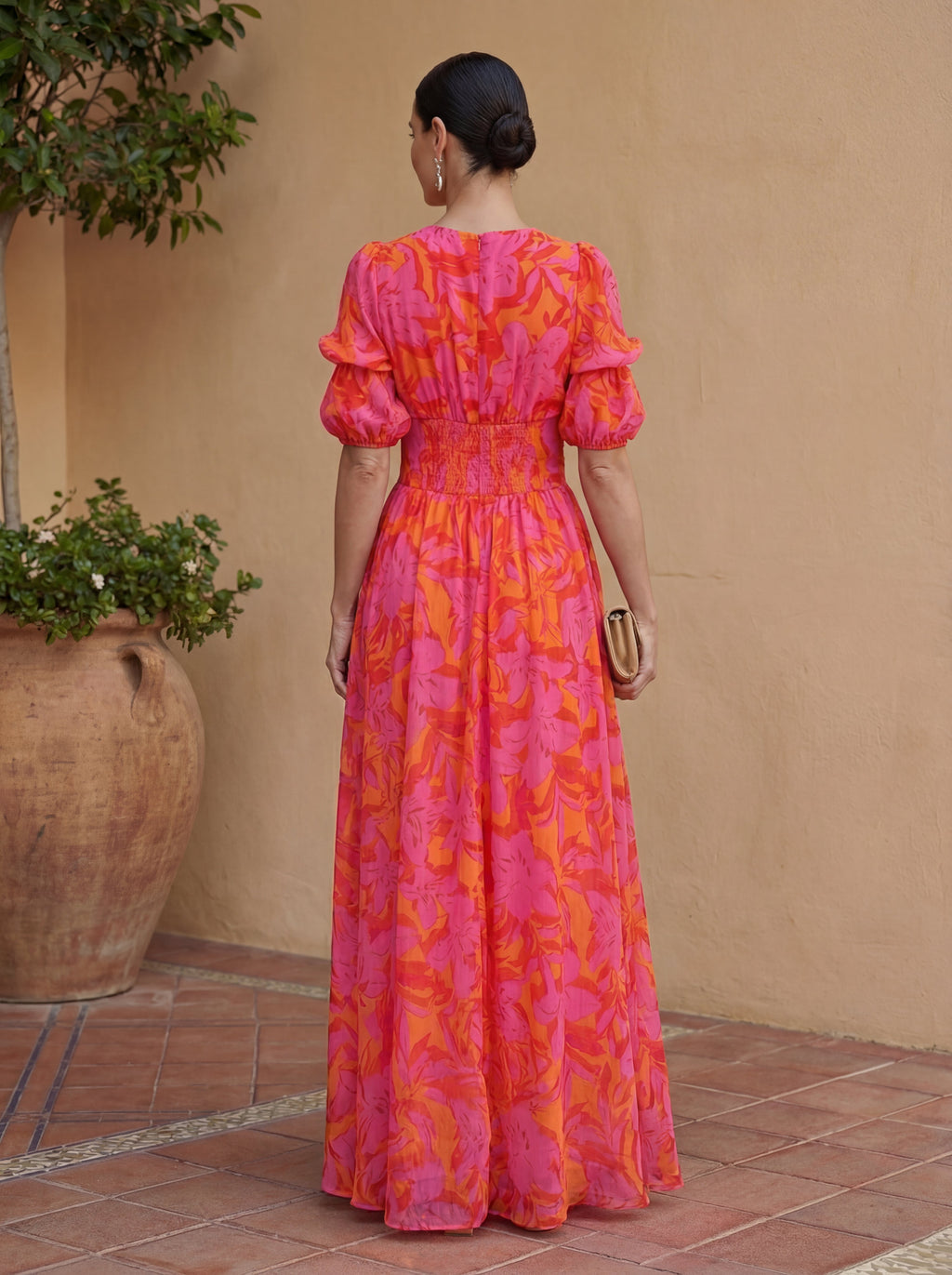 Olivia | Sommer maxikjole med blomsterprint