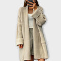 Femia™ - Elegant lang strikcardigan