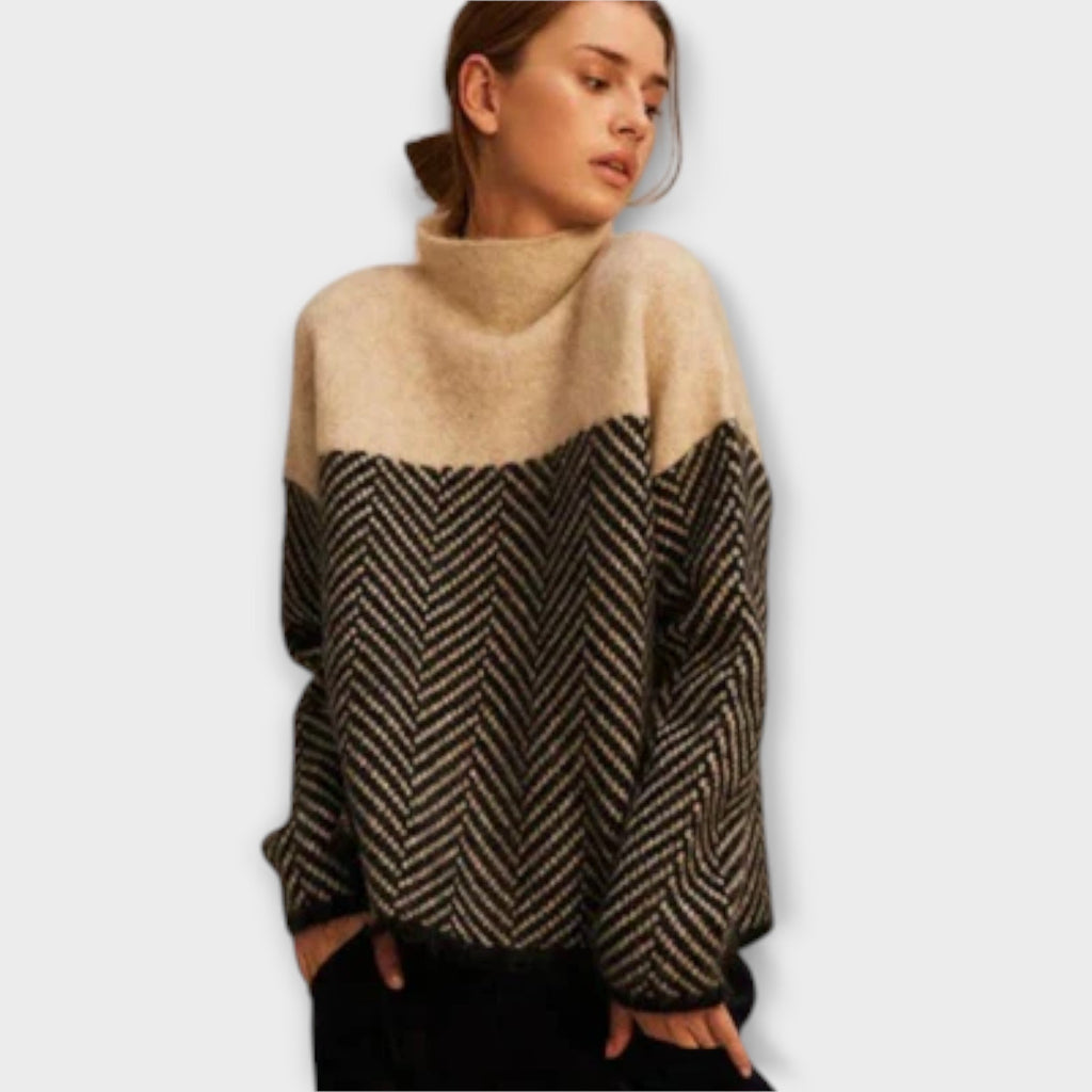 Roberta™ - Blød rullekravesweater