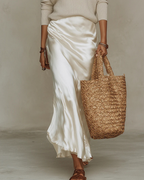 Anne | Satin Midi Kjole