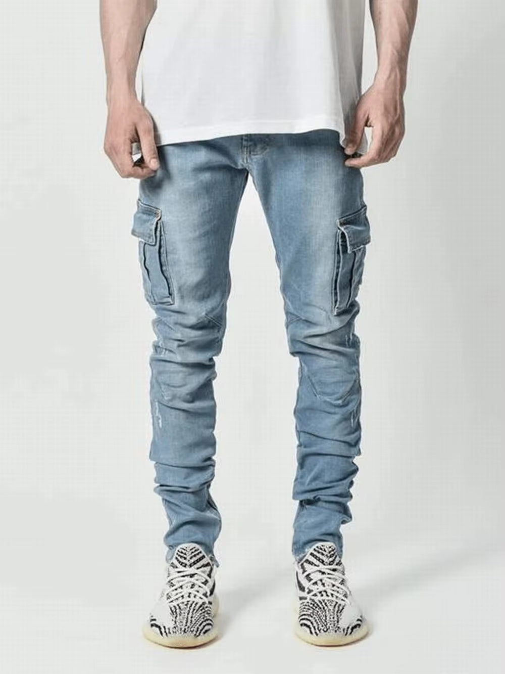 Laluna® | Cargo Street Elastikjeans