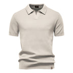 Elegance Polo | Poloshirt med åben krave og let struktur