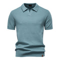 Elegance Polo | Poloshirt med åben krave og let struktur
