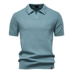 Elegance Polo | Poloshirt med åben krave og let struktur