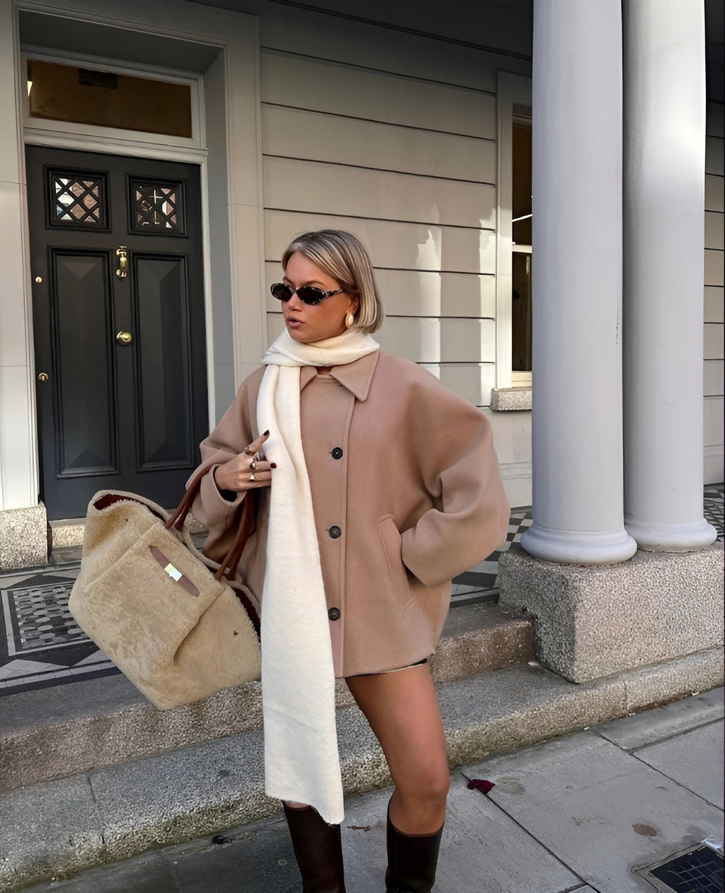 LALUNA® | TRENDY OVERSIZED ULDJAKKE