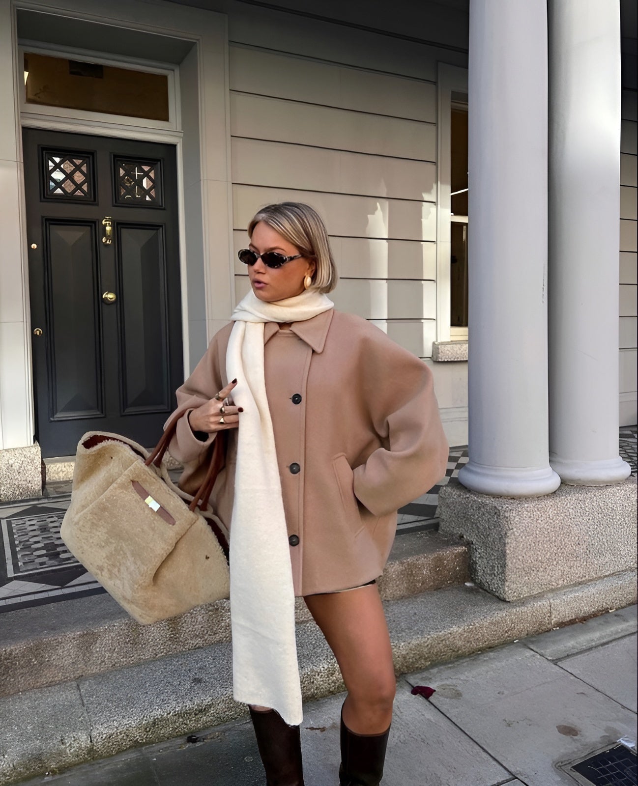 LALUNA® | TRENDY OVERSIZED ULDJAKKE