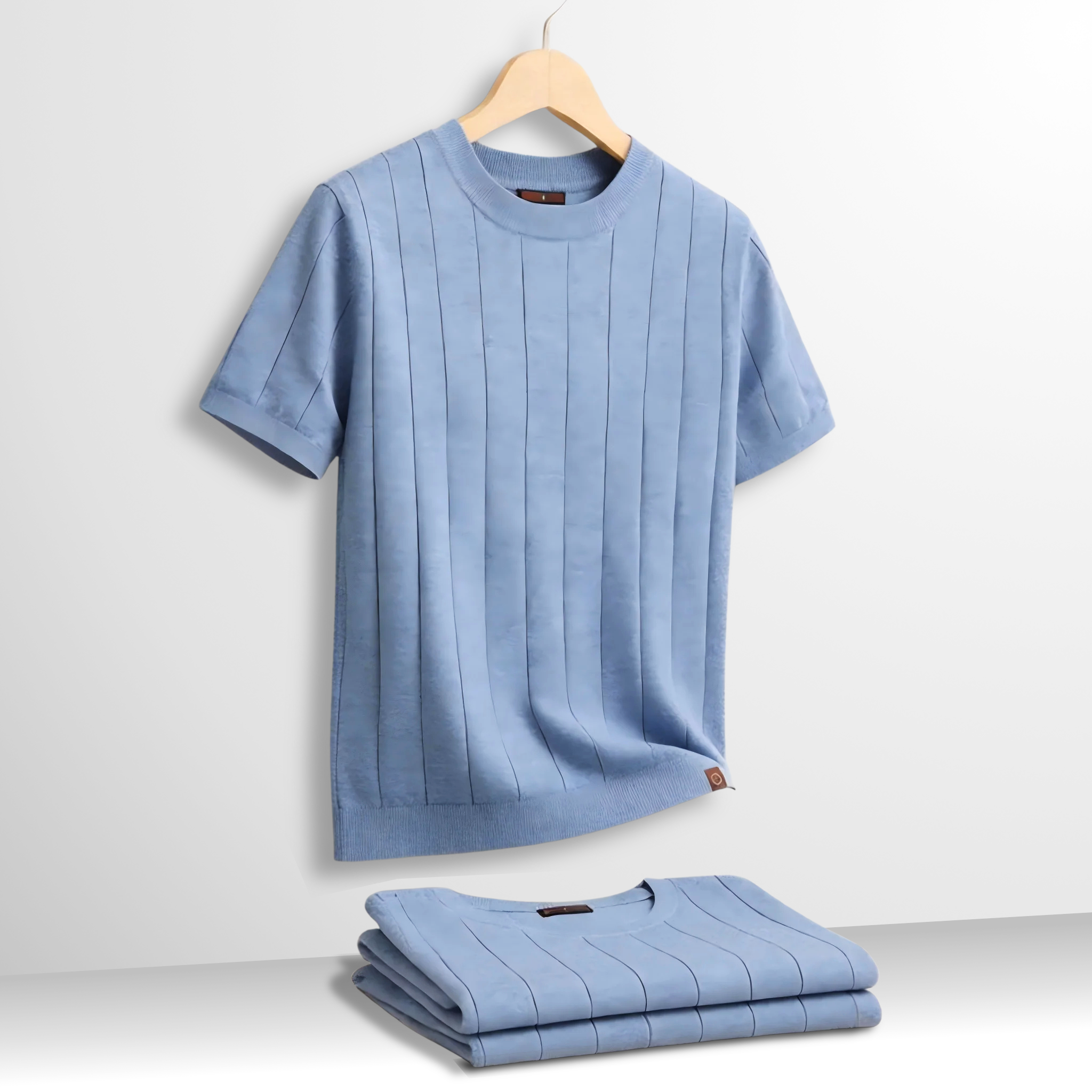 Laluna® | Lækker Ribstrikket T-shirt